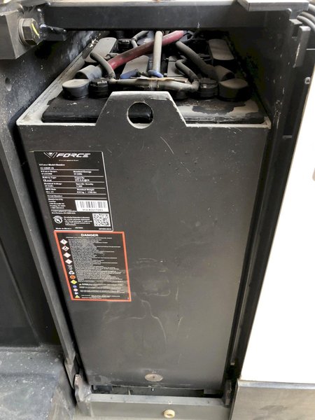 Crown SP3550H-30 Electric Stand-up Stock Picker Forklift 2022 equipped with 3,282 Hours, V-Force Battery and Charger