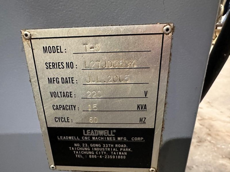 Leadwell T5 CNC Gang Slide Lathe