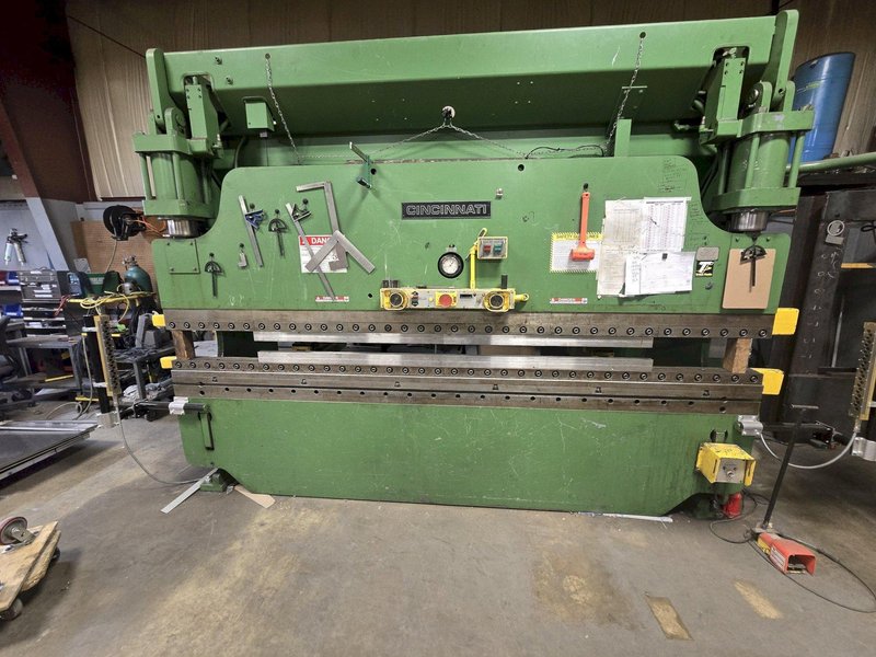 90 Ton x 12’ Cincinnati AS90 x 10 Hydraulic Press Brake, 1986 – Updated Electronics and Control