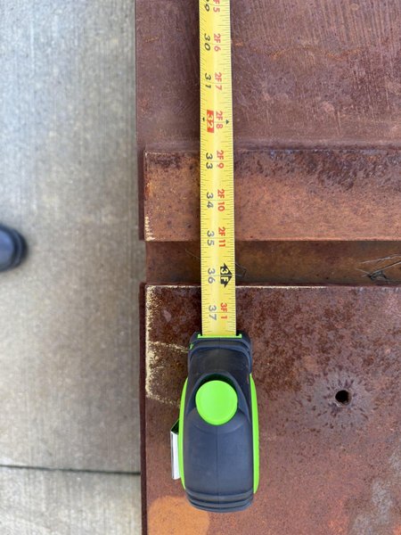 63&quot; X 240&quot; X 6&quot; T-SLOTTED FLOOR PLATE. STOCK # 1002625