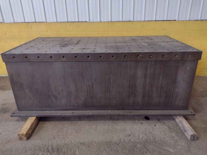 48&quot; x 96&quot; x 36&quot;H INTERLAKE DRILLED &amp; TAPPED SET-UP / RISER TABLE: STOCK #16476