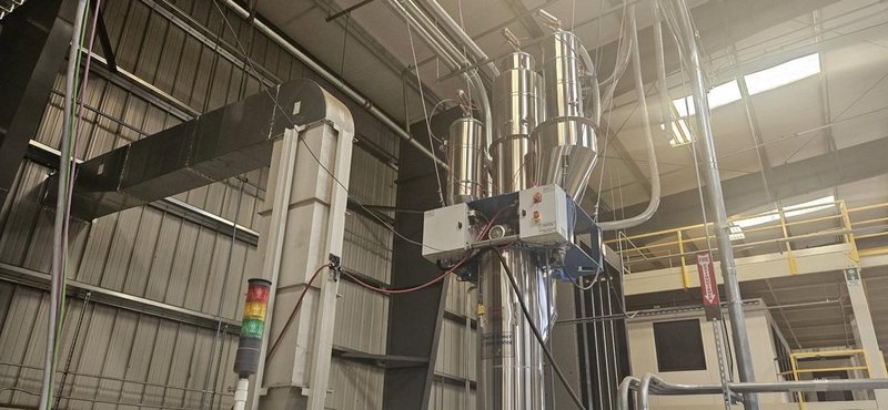 Battenfeld Helix II 630 VFI+FDC Pipe Extrusion Line, 2020 – solEx NG-90 Single Screw Extruder, Feeders, Vac Tanks, CoolTanks