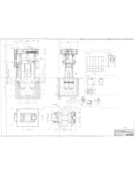 7000 TON WEINGARTEN PSH 4.560F FORGING SCREW PRESS. STOCK # 0652726