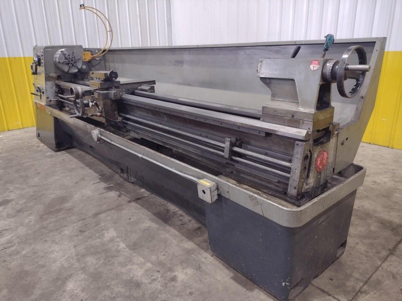 21" x 120" CLAUSING COLCHESTER MODEL #21 ENGINE LATHE 3.5" SPINDLE HOLE: YOBRO #24560
