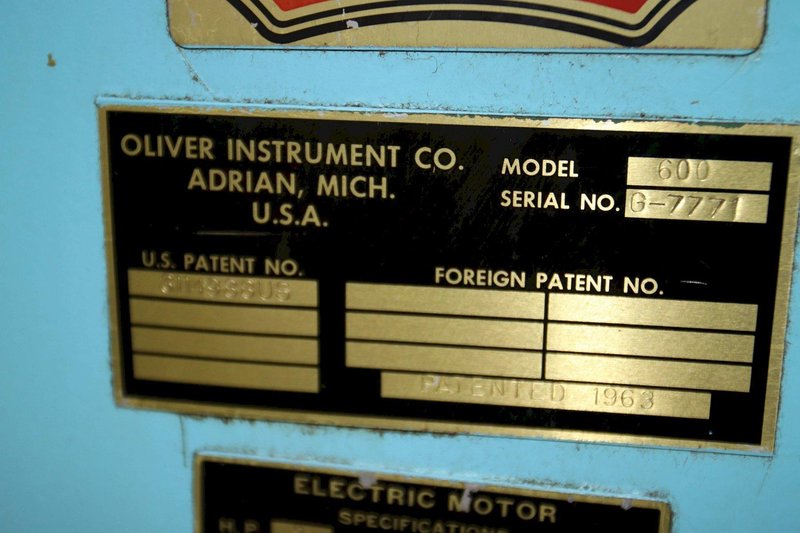 3&#039; OLIVER DRILL GRINDER: STOCK #70570
