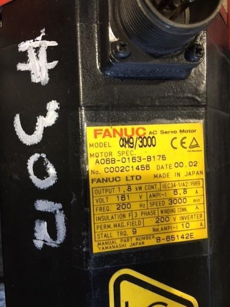 FANUC AC SERVO MOTOR STOCK #3012