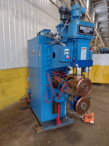 100 KVA SCIAKY MODEL #PMM2TC ROTARY SEAM WELDER. STOCK # 0951323