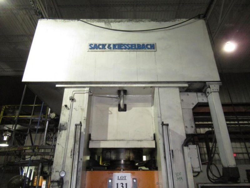 300 TON KIESSELBACH STRAIGHT SIDE HYDRAULIC PRESS: STOCK #12327