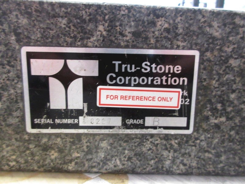 Tru-Stone Corp. Gray Granite Surface Plate Grade B with Steel Stand- Auction Item