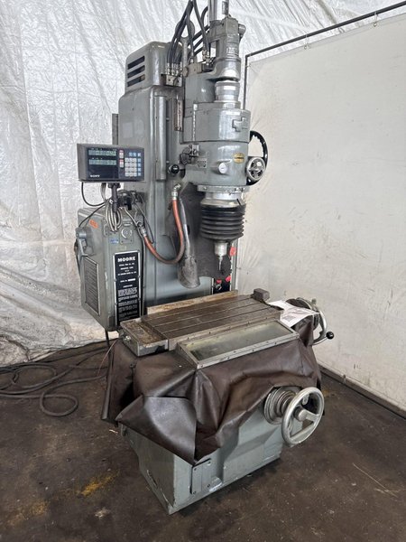 MOORE NO. G18 JIG GRINDER W/ CABINET OF TO0LING. STOCK # 0774725