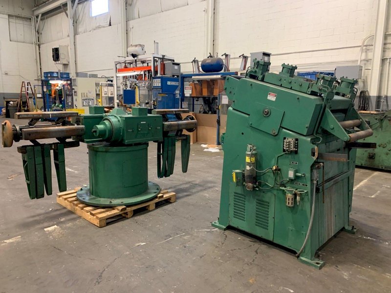 Minster Double End Coil Reel and Powered Straightener Combination 6,000 Lb x 20&quot; Wide