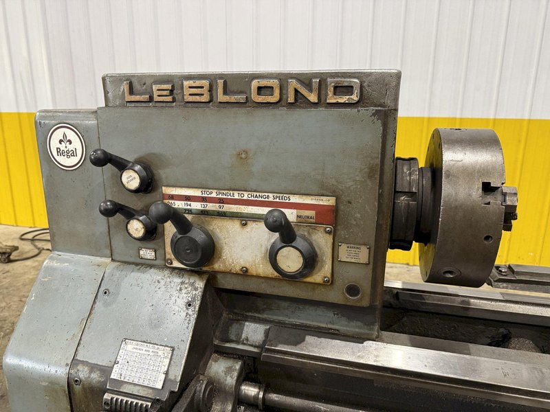 19&quot; X 80&quot; LEBLOND MODEL #6E REGAL ENGINE LATHE 1.75&quot; HOLE: YOBRO #23961