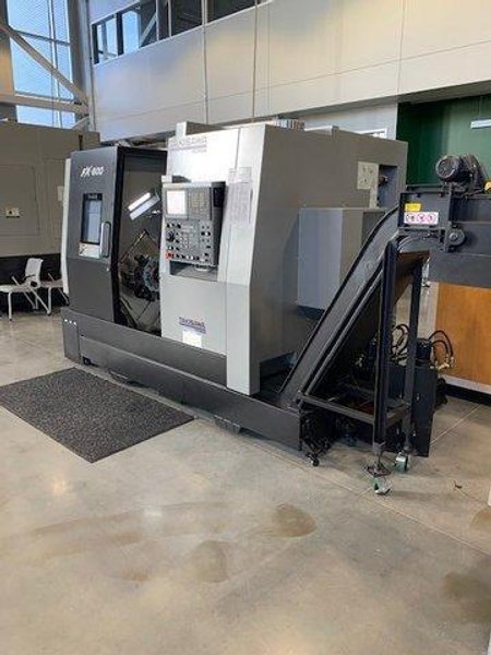 Takisawa FX-600 Multi-Axis CNC Lathe, 2017- Twin Turret, Twin Spindle,  Y-Axis, 2 Year Fanuc Warranty, Low Hours