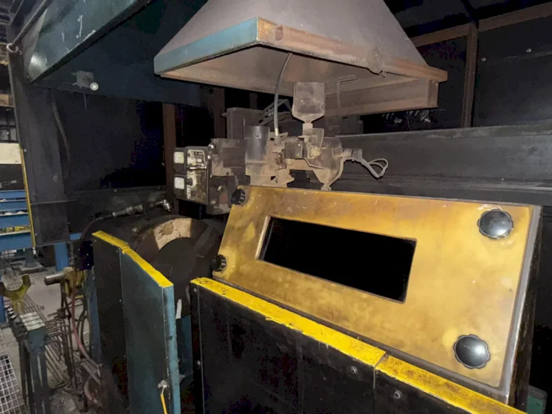 13" HOLLOW SPINDLE DRILCO ROTARY PIPE WELDING SYSTEM WITH LINCOLN DC600 WELDER: STOCK #25859