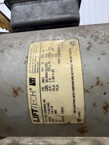 3 TON X 20' OSBORN SINGLE GIRDER CRANE W/ DETROIT HOIST: YOBRO #24536