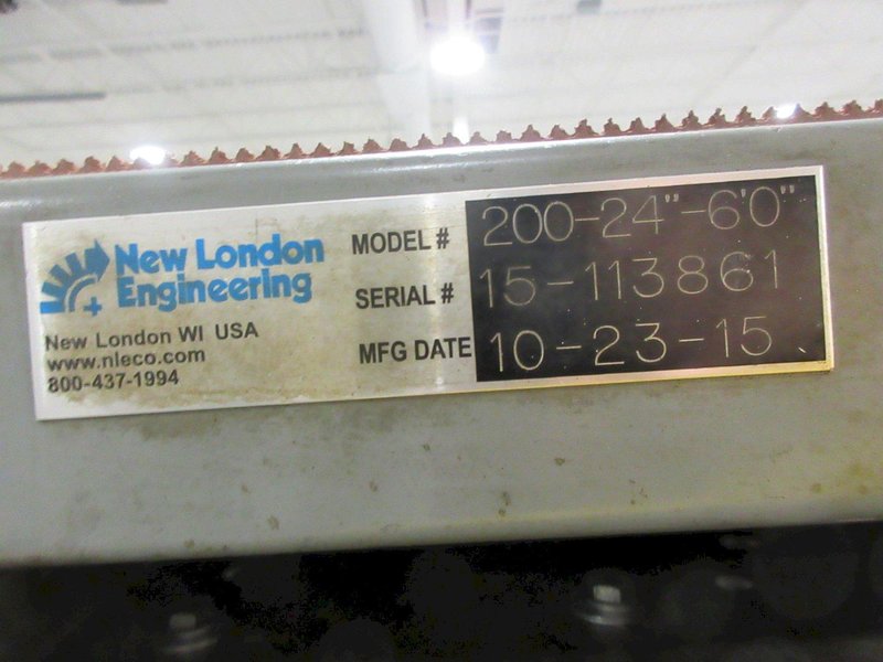 New London Engineering Adjustable Height, Motorized Conveyor Belt 24" x 72"- Auction Item