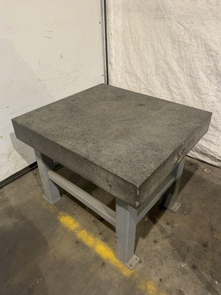 39&quot; X 43&quot; X 6-1/2&quot; TRU-STONE GRANITE TABLE. STOCK # 1273923