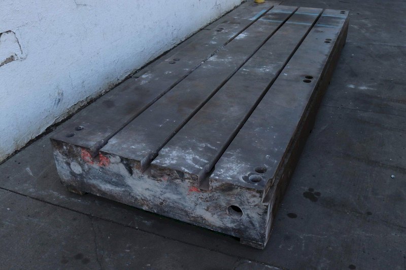 144&#039; X 48&#039; WIDE X 12-1/2&#039; THICK T SLOTTED FLOOR PLATE; STOCK #73254