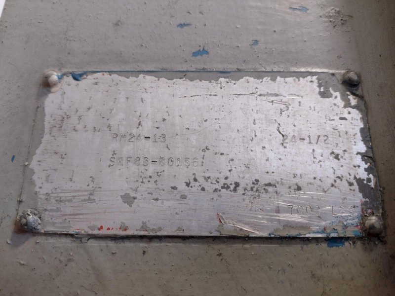 7,000 LB 3.5 TON X 24" RED BUD (RBI) MOTORIZED COIL REEL / UNCOILER: STOCK #15276