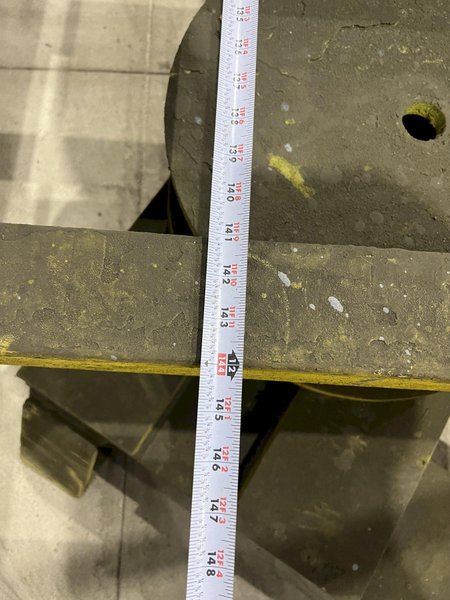 10,000 LBS X 12&#039; HEAVY DUTY MOBILE TRANSFER CART WITH FORK POCKETS: STOCK #20243