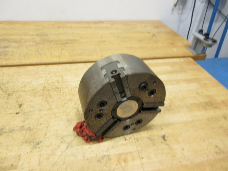 MMK 10 " 3 Jaw Power Lathe Chuck HA8-10-66, A2-8 Mounting with Center Plug and Mounting Bolts- Auction Item