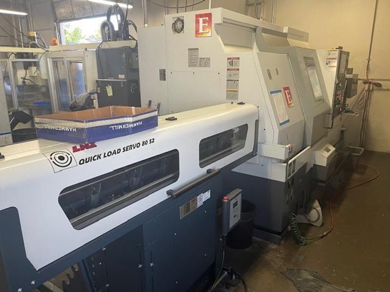 Eurotech TA-20-YS-640 Multi Axis CNC Lathe, 2021 – LNS Bar Feeder, Live Tooling, Fanuc Control