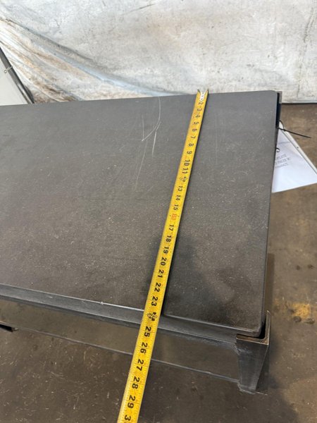 48&quot; X 24&quot; X 4&quot; METROPLATE GRANITE SURFACE PLATE W/ STAND. STOCK # 0449425.