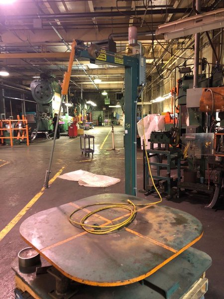 48&quot; ROTATING HORIZONTAL PALLET TYPE UNCOILER TABLE: STOCK #10471