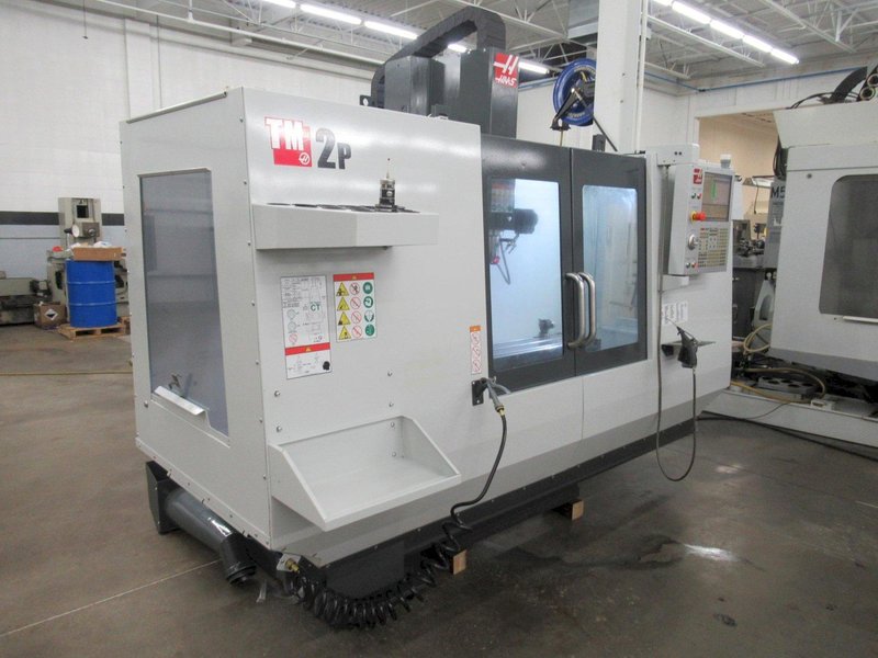Haas TM-2P CNC Toolroom Mill, 40"x16"x16", 6K RPM, 10 Station ATC, Probing, Coolant System - Only 975 Spindle Hours!