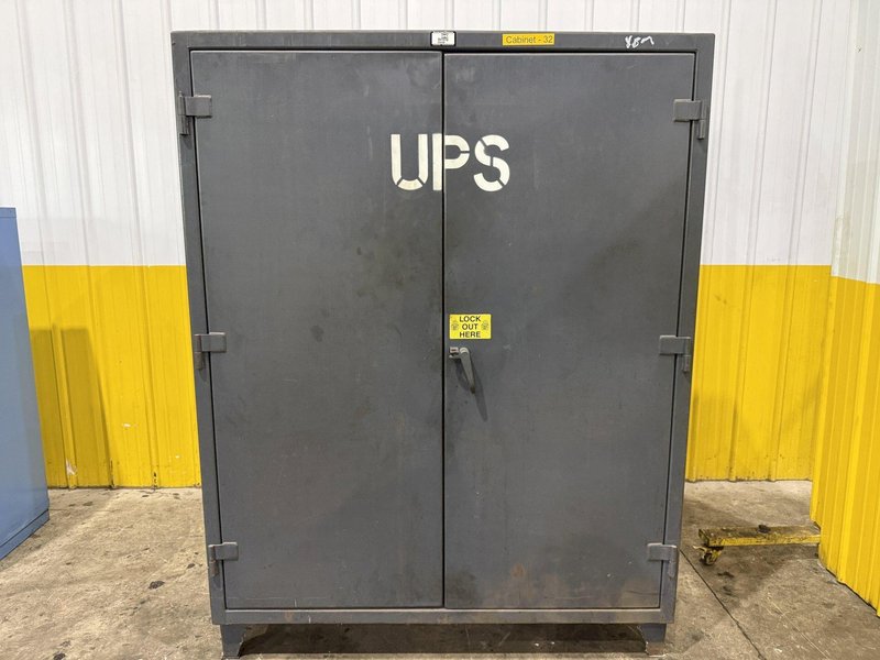 60" WIDE X 24" X 78" STRONGHOLD 2 DOOR HEAVY DUTY STORAGE CABINET: YOBRO #25389