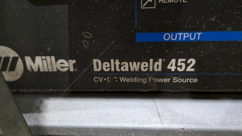 MILLER AUTO DELTAWELD 452 MIG WELDER WITH WIRE FEEDER USED