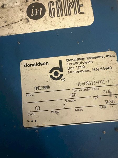 DONALDSON TORIT DMC-MMA MIST COLLECTOR USED