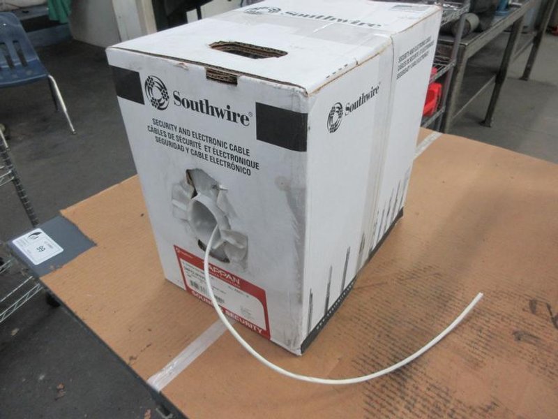 Southwire Security and Electronic Cable Spool in Box- Auction Item