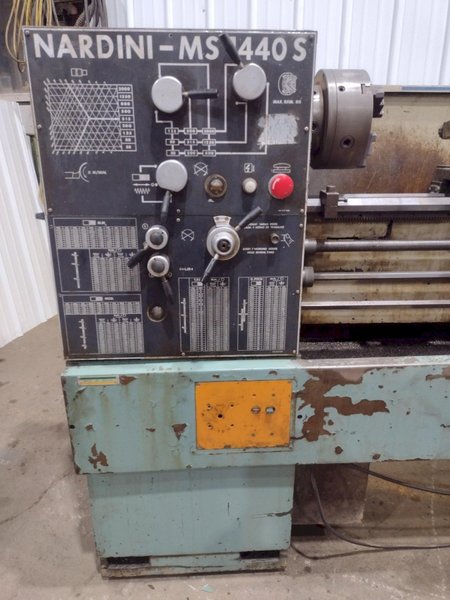 14&quot; x 40&quot; NARDINI MODEL #MASCOTTE 1440S GAP BED ENGINE LATHE, 1.75&quot; HOLE: STOCK #18997