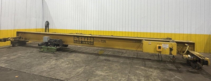 11.5 TON X 30' DESHAZO TOP RUNNING SINGLE GIRDER BRIDGE CRANE 2005 : YOBRO 25993