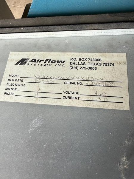 AirFlow Systems V2 Dust Collector- Auction Item
