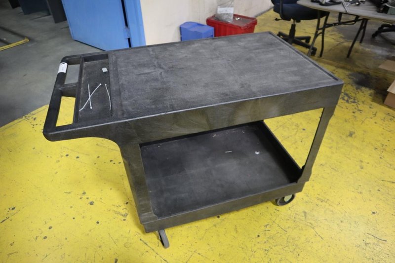 ULINE Plastic Shop Cart- Auction Item