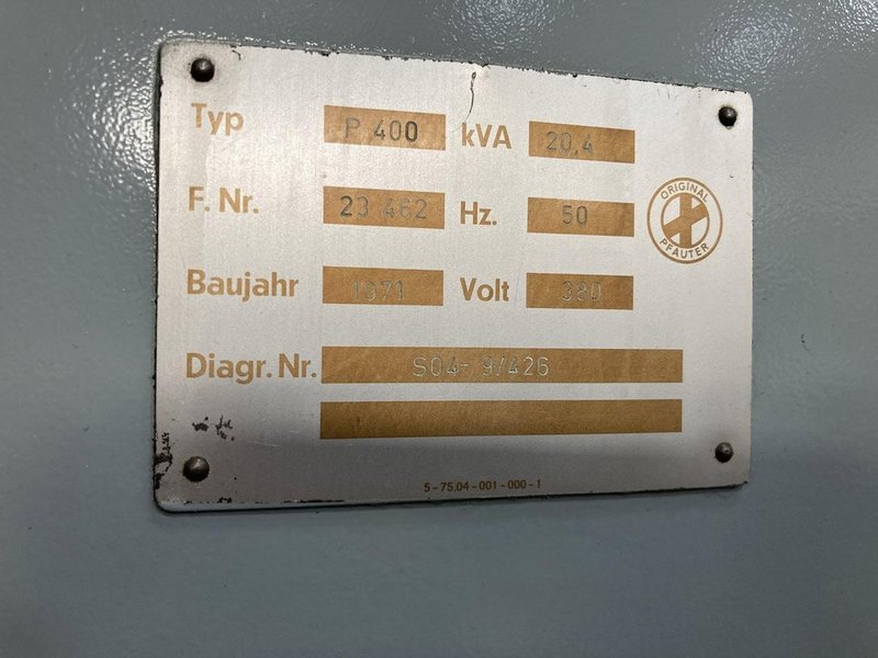 Pfauter P400 Gear Hobber, 1973 – Under Power, Tooling