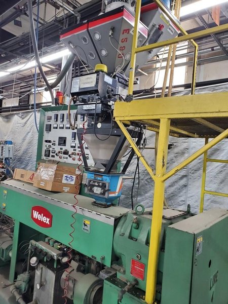 Welex 2.5 24:1 RHNV Extruder, 1992 – 2.5″ Screw, Air-Cooled Barrel