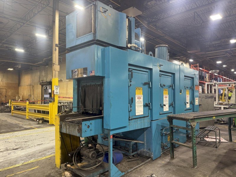 24" x 24" RANSOHOFF 3-STAGE STEEL MESH CONVEYOR PASS THROUGH PARTS WASHER: YOBRO #24301