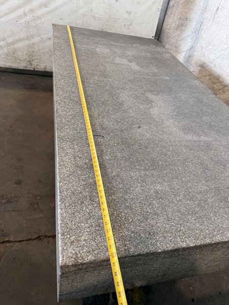48" X 96" X 14" ROCK OF AGES GRANITE SURFACE PLATE W/ STAND. STOCK # 0756326