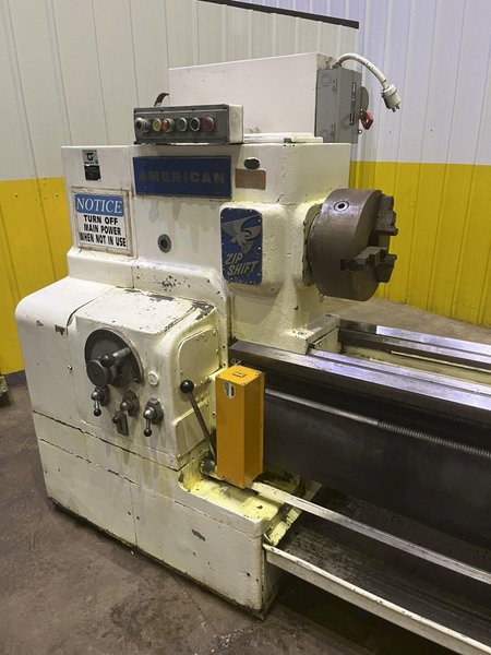 25” X 132” AMERICAN ZIP SHIFT ENGINE LATHE 2&quot; HOLE: STOCK #16791