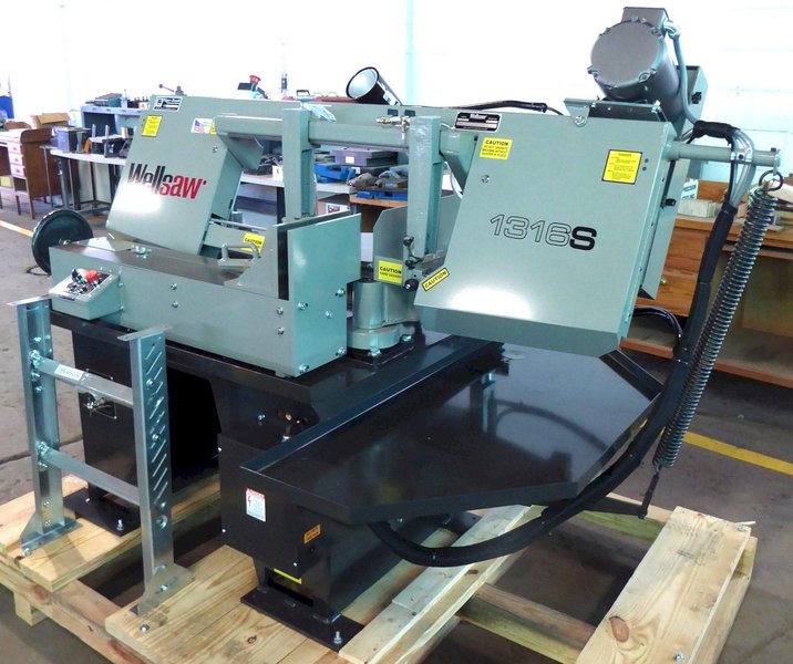 13" x 16" Wellsaw Horizontal Band Saw 1316S, Miter, 1" Blade, 3 HP, New, In Stock
