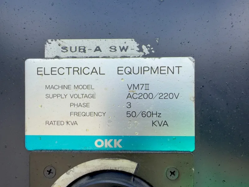 OKK CNC VMC   -  VM7 III