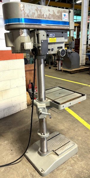 20" Clausing Single Spindle Drill, 300-2000 RPM,  22" x 19" Tbl., 1 HP, 1 Phase