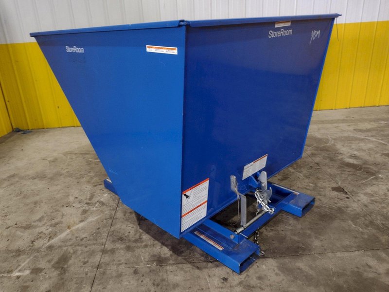 1 YARD X 6,000 LBS VESTIL MODEL #D-HOP-100-HD SELF DUMPING HOPPER: STOCK #22490