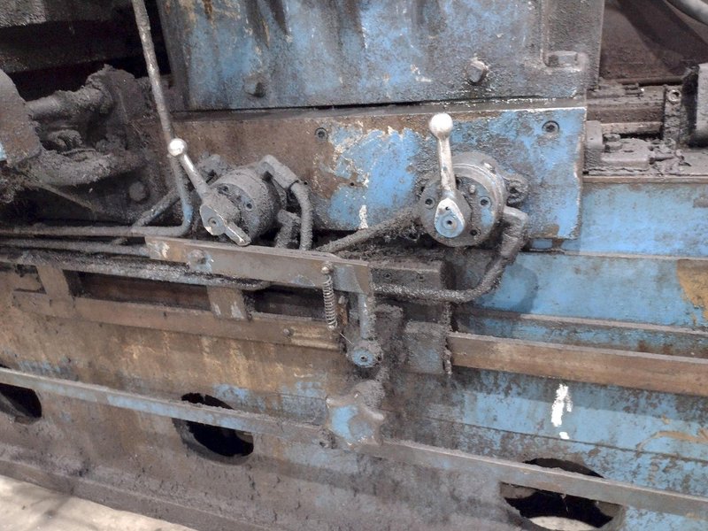 20' (240") X 8" HANCHETT MODEL #AK-240 AUTOMATIC TRAVELING HEAD KNIFE &amp; BLADE GRINDER / SHARPENER: STOCK #21143