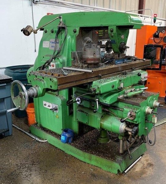USED, VANGUARD MODEL X6140 UNIVERSAL KNEE TYPE HORIZONTAL MILLING MACHINE