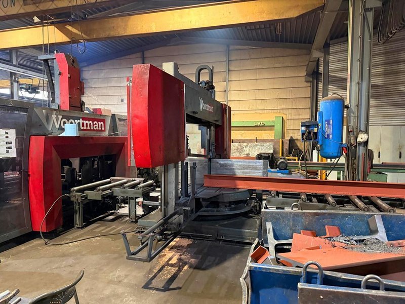 Voortman 1250 x 500 mm drill saw line