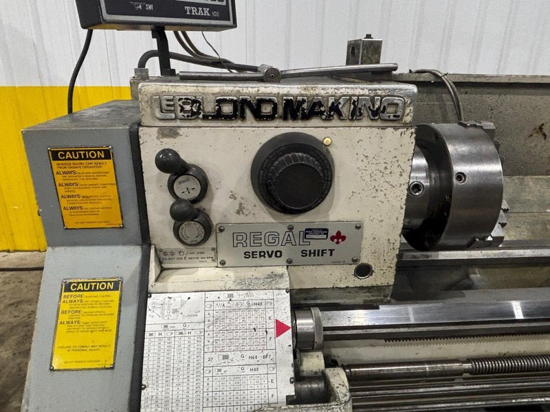 15&quot; X 54&quot; LEBLOND MAKINO MODEL #14C REGAL 15 SERVO SHIFT ENGINE LATHE W/ METRIC: YOBRO #24405